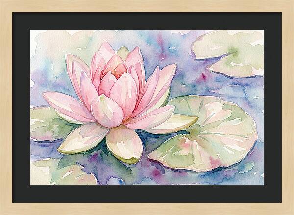 Tranquil Pink Lotus Bloom