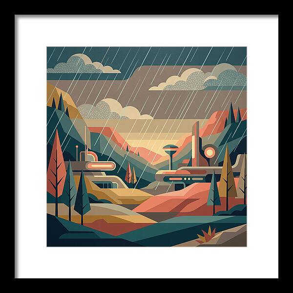 Tranquil Rainy Day Scene