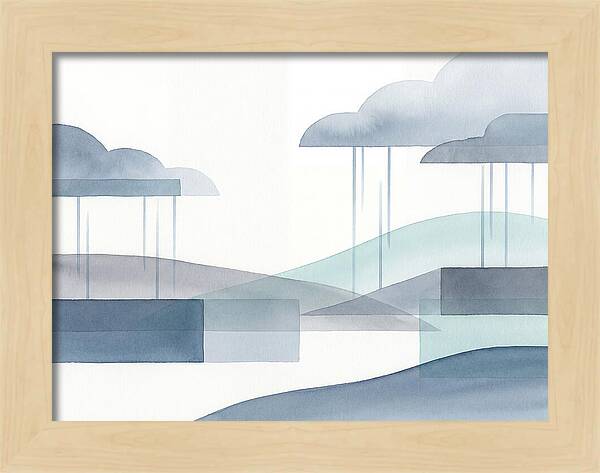 Tranquil Rainy Landscape