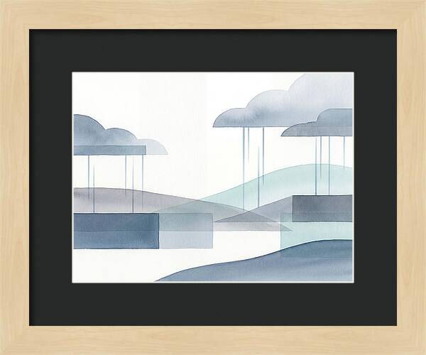 Tranquil Rainy Landscape