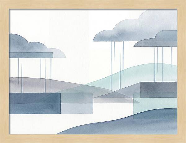 Tranquil Rainy Landscape