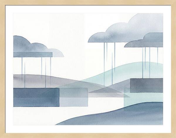 Tranquil Rainy Landscape
