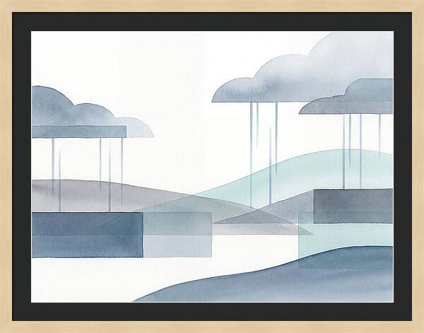 Tranquil Rainy Landscape