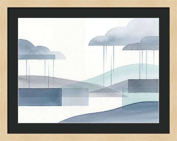 Tranquil Rainy Landscape
