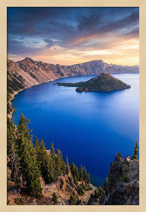Tranquil Reflections At Crater Lake