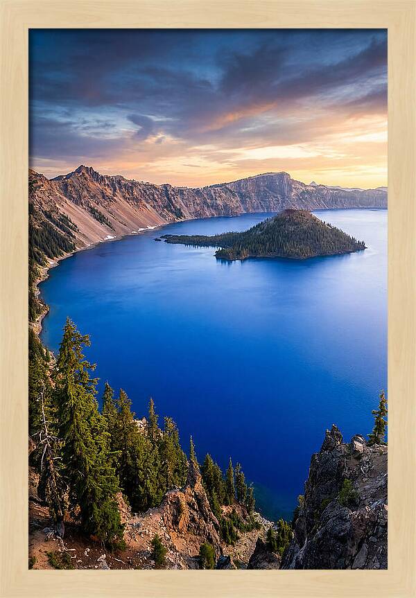 Tranquil Reflections At Crater Lake
