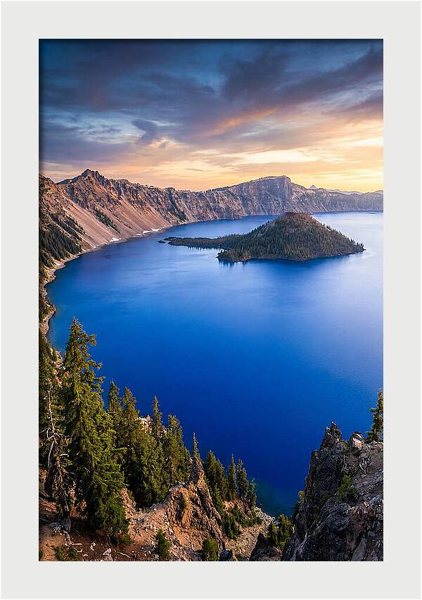 Tranquil Reflections At Crater Lake