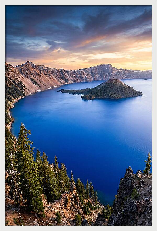 Tranquil Reflections At Crater Lake
