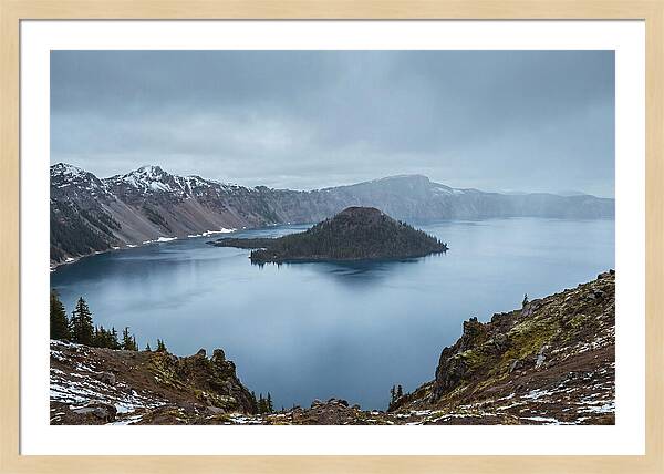 Tranquil Reflections At Crater Lake