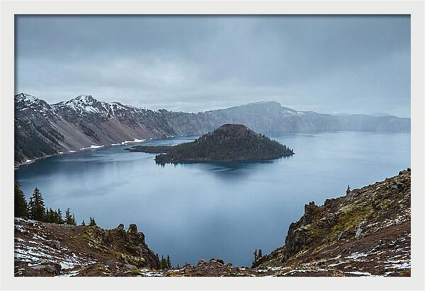 Tranquil Reflections At Crater Lake