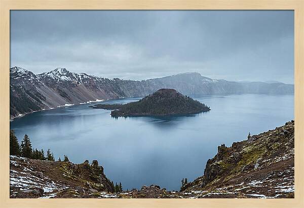 Tranquil Reflections At Crater Lake