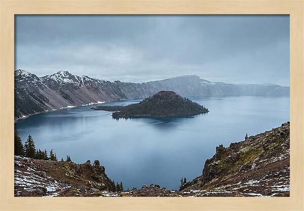 Tranquil Reflections At Crater Lake