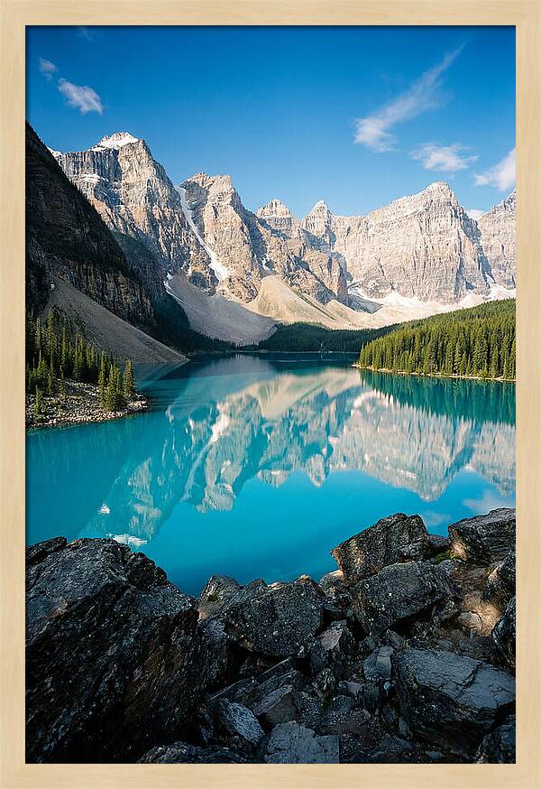 Tranquil Reflections At Moraine Lake