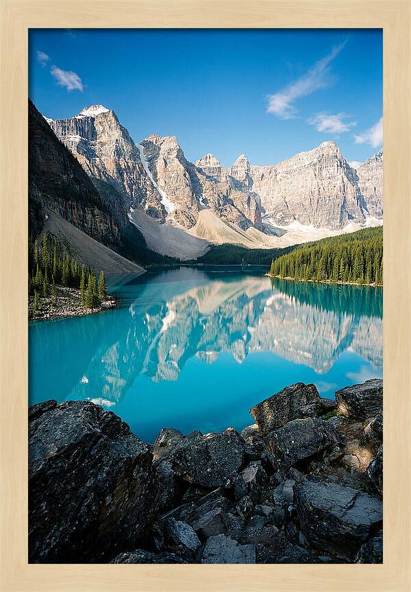 Tranquil Reflections At Moraine Lake