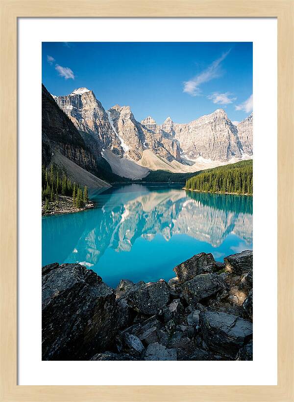 Tranquil Reflections At Moraine Lake