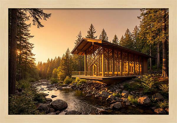 Tranquil Reflections At Thorncrown Chapel