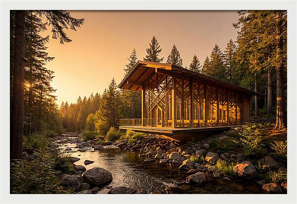 Tranquil Reflections At Thorncrown Chapel