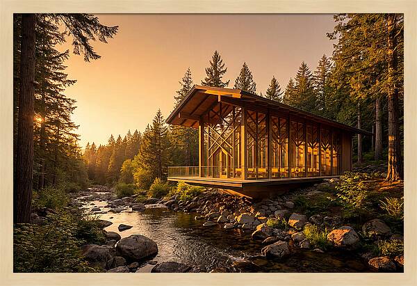 Tranquil Reflections At Thorncrown Chapel