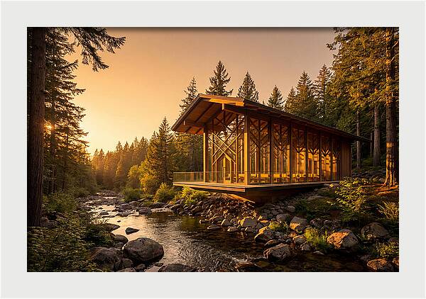 Tranquil Reflections At Thorncrown Chapel