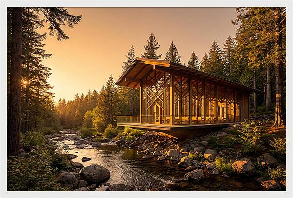 Tranquil Reflections At Thorncrown Chapel