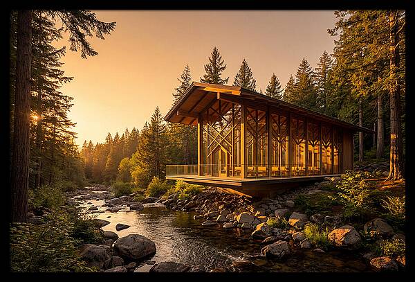 Tranquil Reflections At Thorncrown Chapel