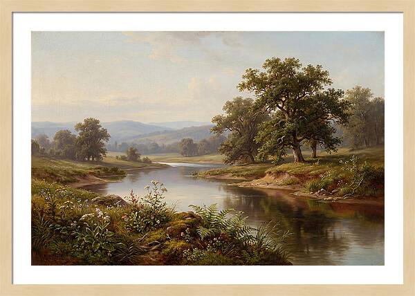 Tranquil Reflections By The Water