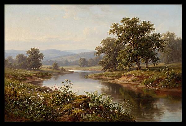 Tranquil Reflections By The Water