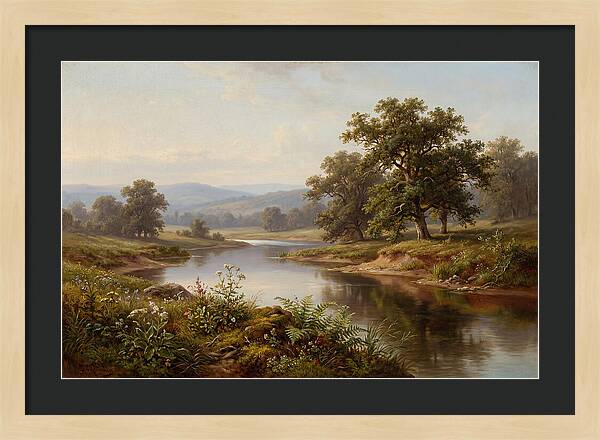 Tranquil Reflections By The Water