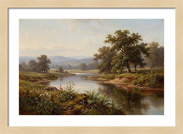 Tranquil Reflections By The Water