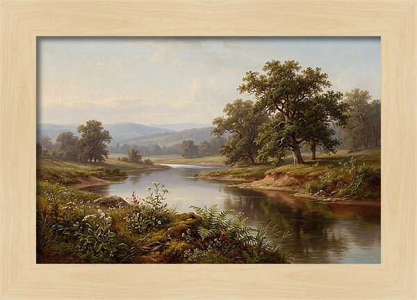 Tranquil Reflections By The Water