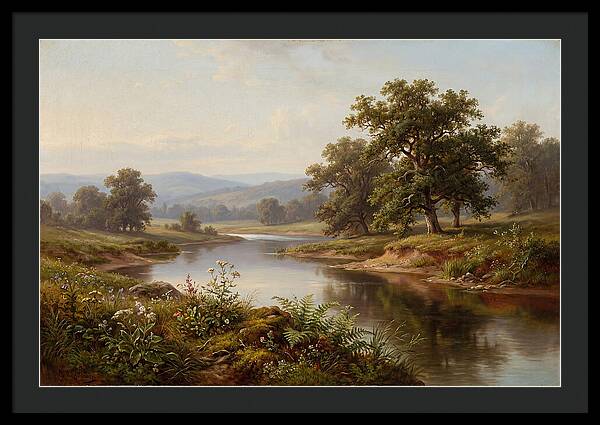 Tranquil Reflections By The Water