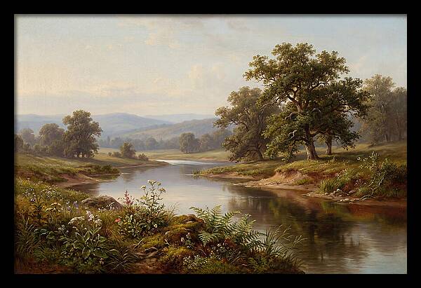Tranquil Reflections By The Water