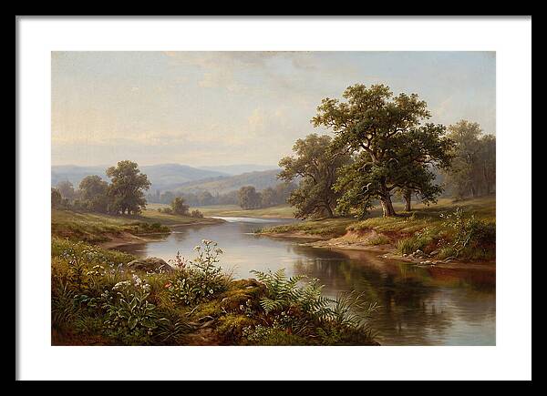 Tranquil Reflections By The Water