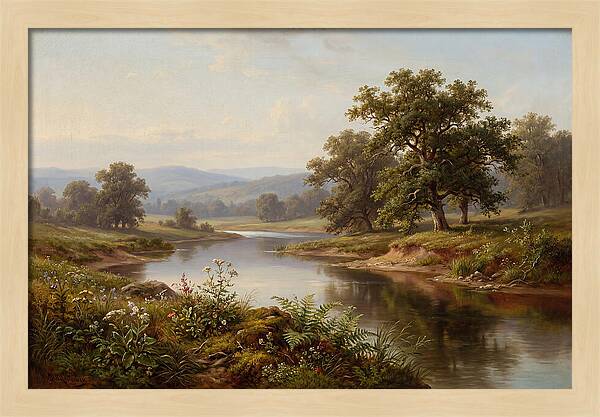 Tranquil Reflections By The Water