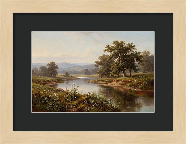 Tranquil Reflections By The Water