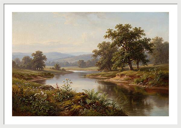 Tranquil Reflections By The Water