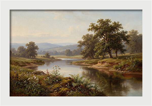 Tranquil Reflections By The Water