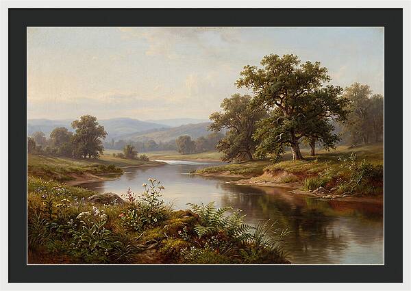 Tranquil Reflections By The Water