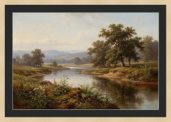 Tranquil Reflections By The Water