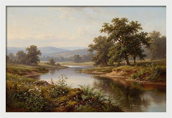 Tranquil Reflections By The Water