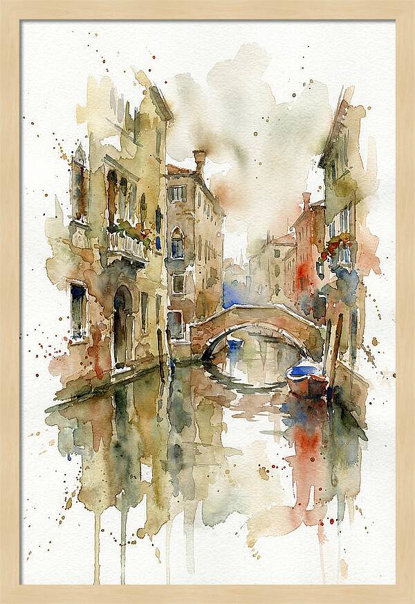 Tranquil Reflections In Venice