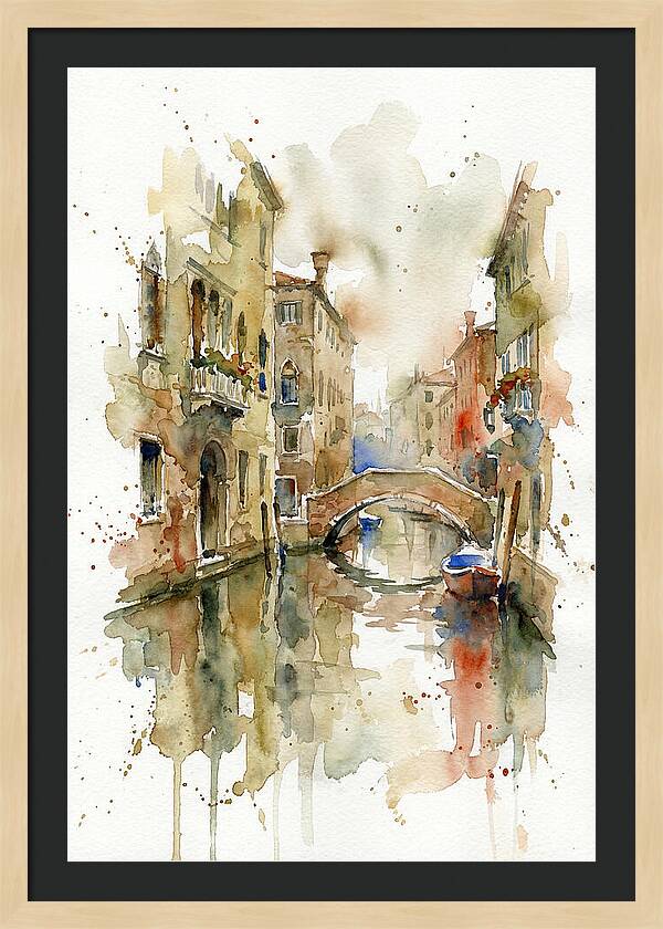 Tranquil Reflections In Venice