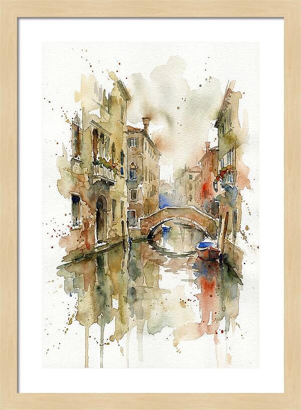 Tranquil Reflections In Venice