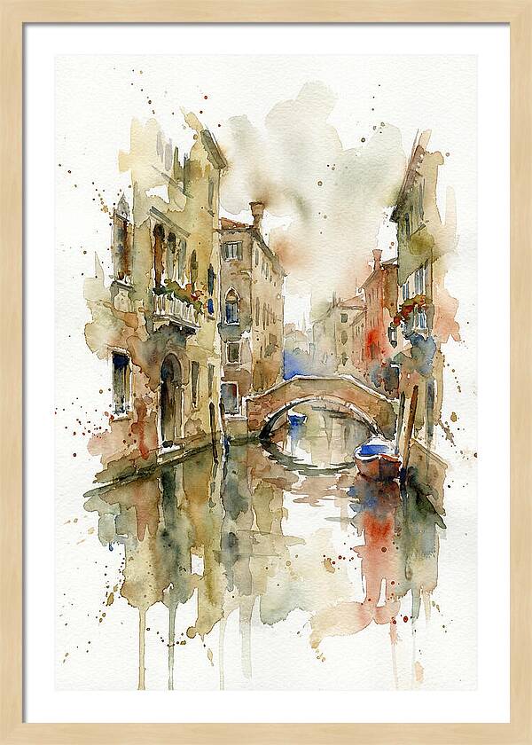 Tranquil Reflections In Venice