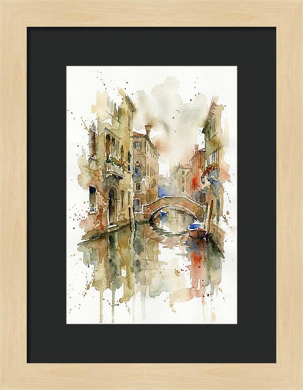 Tranquil Reflections In Venice