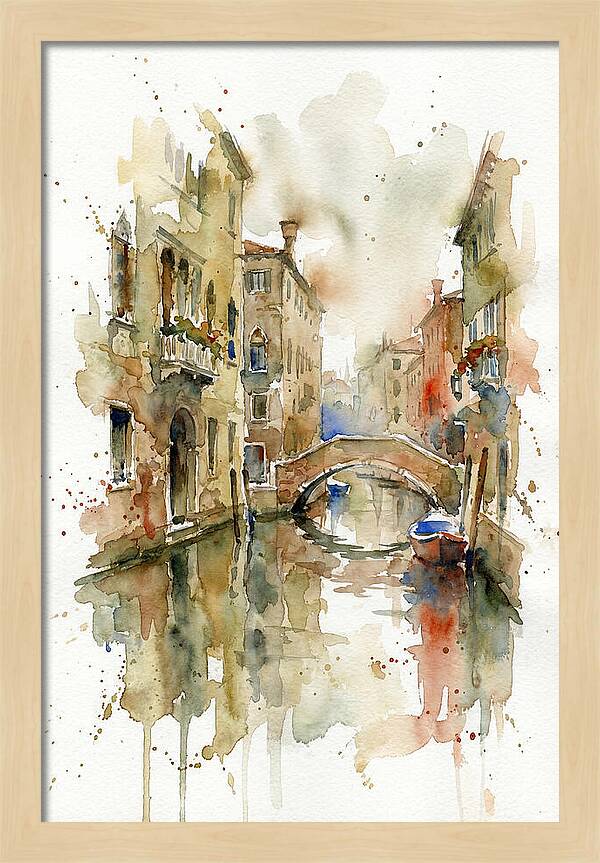 Tranquil Reflections In Venice