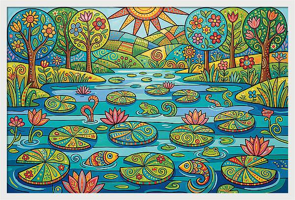 Tranquil Reflections In Water