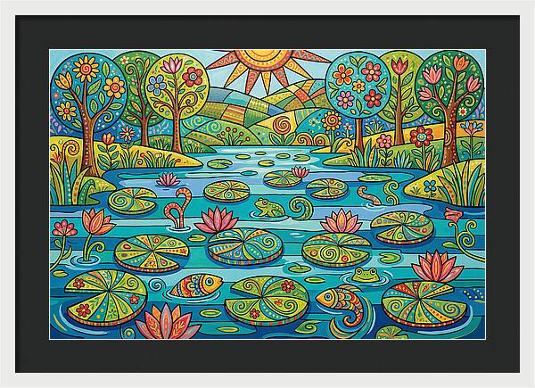 Tranquil Reflections In Water