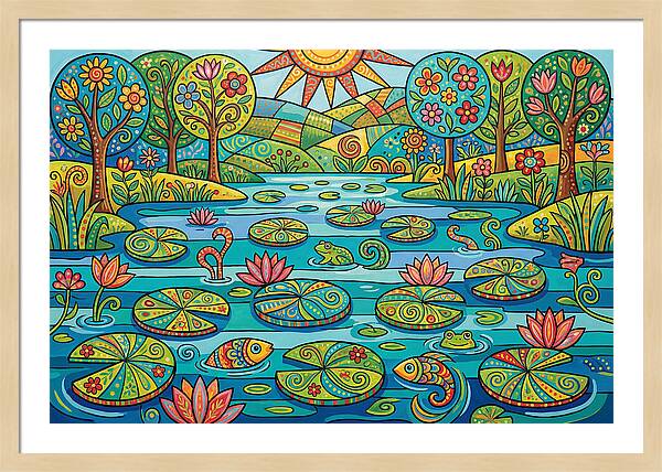 Tranquil Reflections In Water