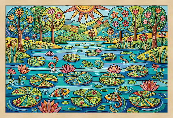 Tranquil Reflections In Water